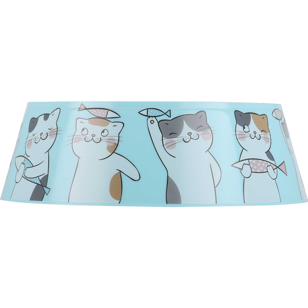 Миска для кошек «Альтернатива» Мур-мяу, М7852, голубой, 0.3 л