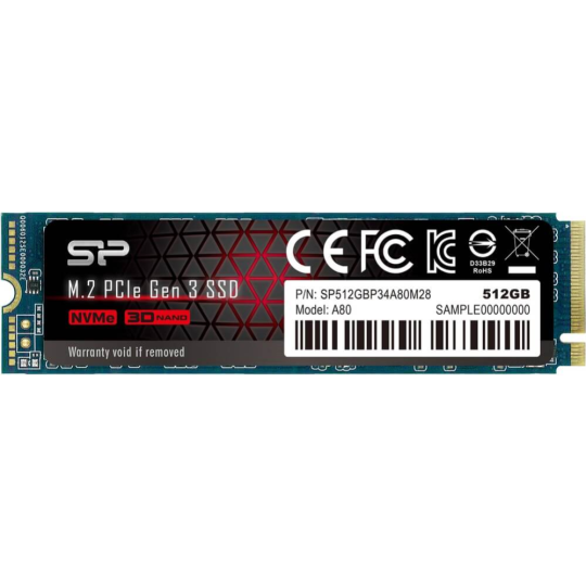 SSD диск «Silicon Power» Ace A80 512GB, SP512GBP34A80M28