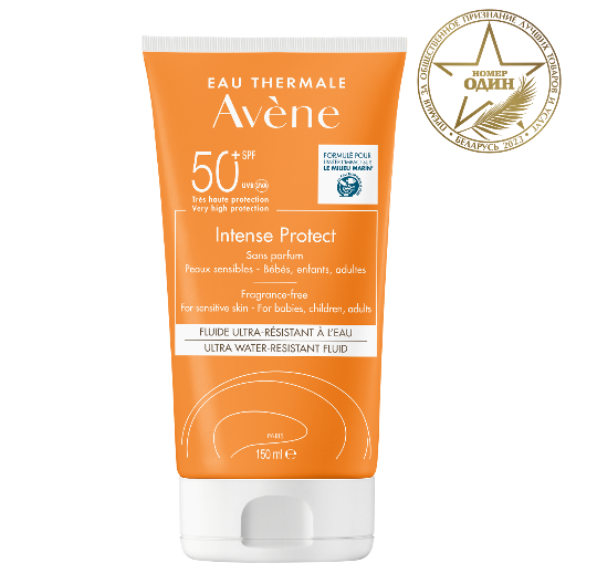 AVENE Intense Protect Ультра-водостойкий солнцезащитный флюид SPF50+, 150 мл