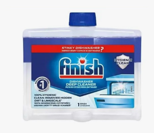 Выгодный набор! Таблетки Finish Power 100 шт. + ополаскиватель Finish Rinse & Shine 0% 800 мл + Finish Dishwasher Cleaner для глубокой очистки посудомоечной машины