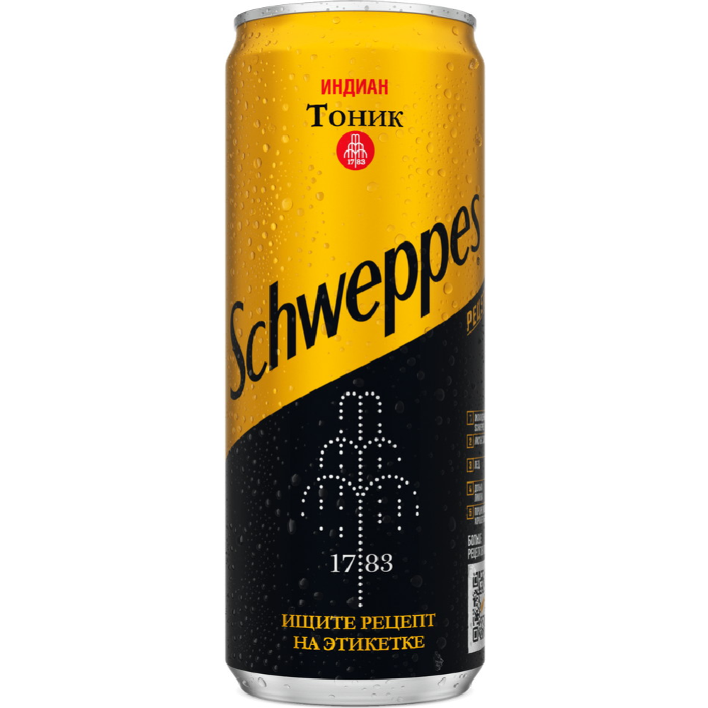 Напиток газированный «Schweppes» индиан тоник, 330 мл #0