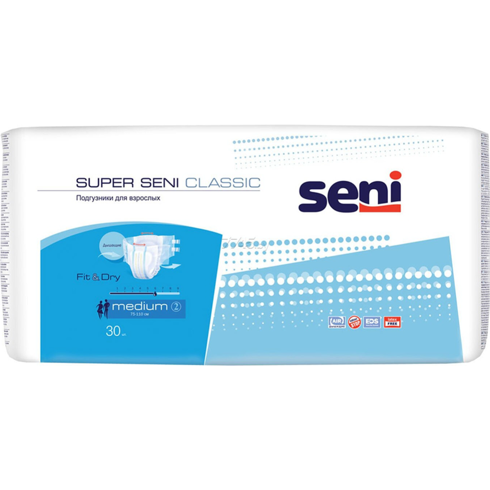 Подгузники для взрослых «Seni» Super Classic M, 30 шт
