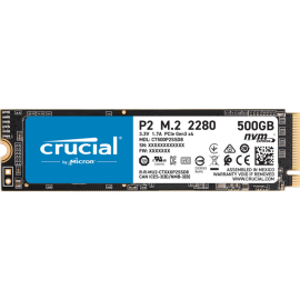 Твердотельный накопитель (SSD) 500Gb Crucial CT500P2SSD8 P2 M.2, PCI Express 3.0 x4 NVMe