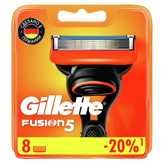 Смен­ные кас­се­ты / лезвия для бритья муж­ские Gillette Fusion 5 8 шт.