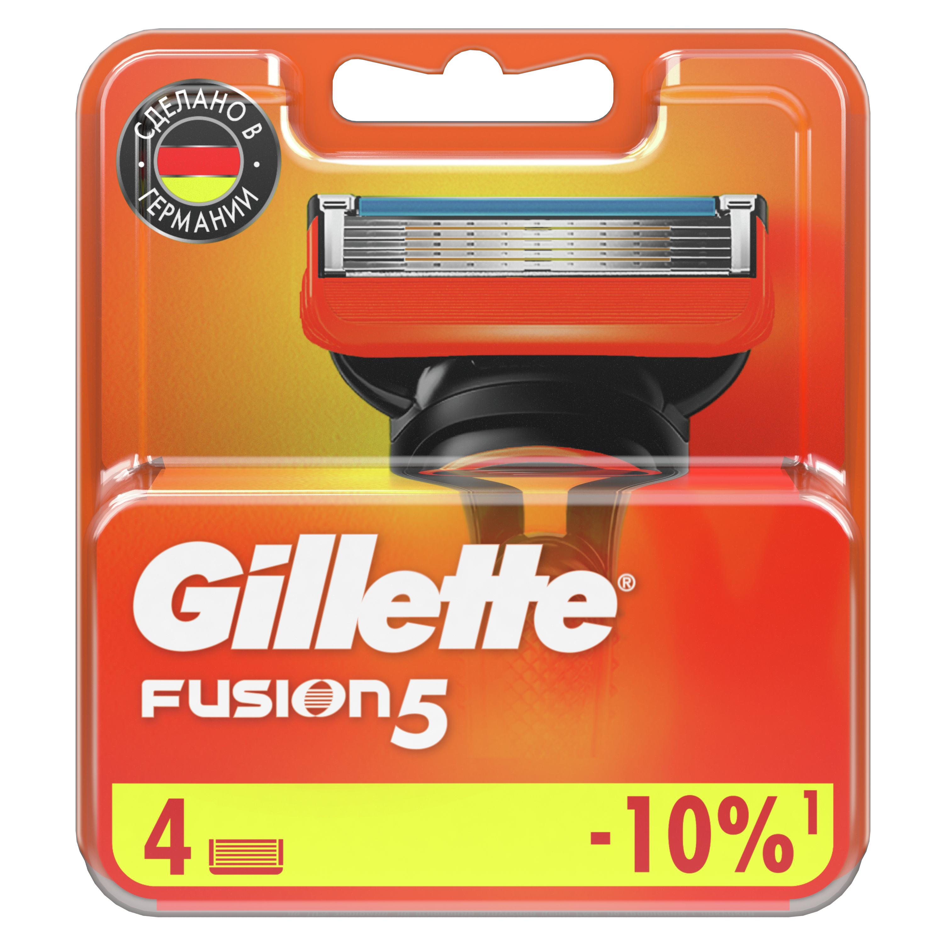 Смен­ные кас­се­ты / лезвия для бритья муж­ские Gillette Fusion 5 4 шт.