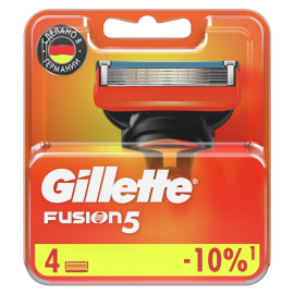 Смен­ные кас­се­ты / лезвия для бритья муж­ские Gillette Fusion 5 4 шт.