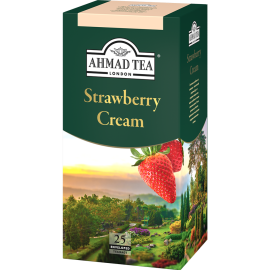 Чай черный «Ahmad Tea» Строуберри Крим, 25х1.5 г