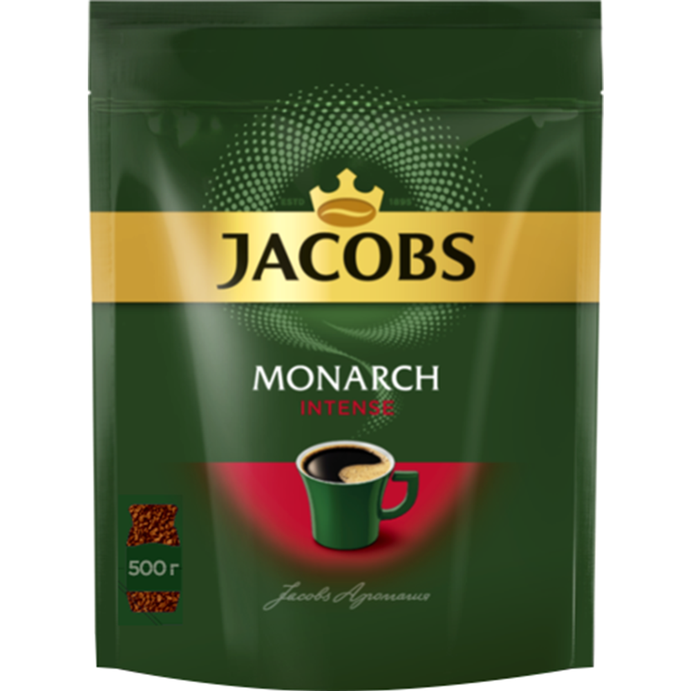 Кофе растворимый «Jacobs» Monarch Intense, 500 г #0