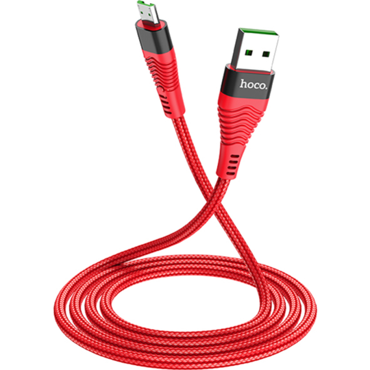 Кабель «Hoco» USB U53 micro, красный, 1.2 м