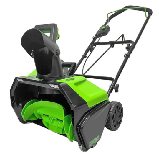 Снегоуборщик аккумуляторный Greenworks 60V GD60PSTK4 (1хАКБ 4Ач и ЗУ) 51см