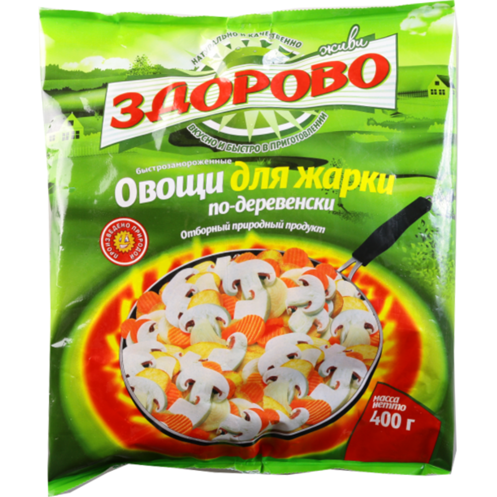 Овощи для жарки «Живи здорово» По-деревенски, замороженные, 400 г купить в  Минске: недорого в интернет-магазине Едоставка