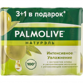 Мыло туалетное «Palmolive» Интенсивное увлажнение, с экстрактом оливы и молочком, 4х90 г