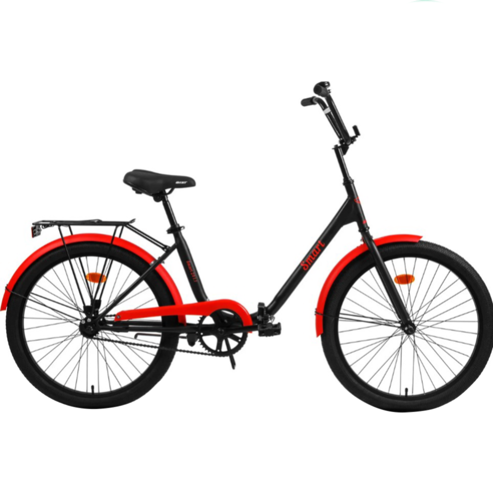 Велосипед «AIST» Smart 24 1.1 2023, черный/красный