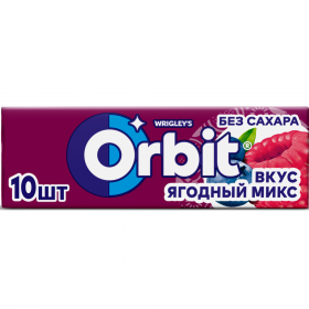 Же­ва­тель­ная ре­зин­ка «Orbit» ягод­ный микс, 13.6 г