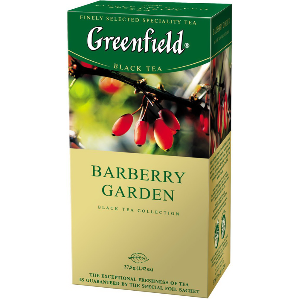 Чай черный «Greenfield» Barberry Garden, 25х1.5 г