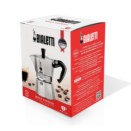 Гейзерная кофеварка Bialetti Moka Express 3 порции (130мл)