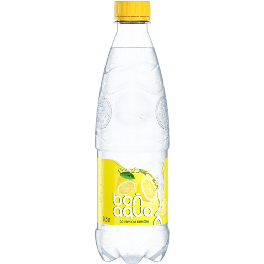Вода питьевая «Bonaqua» газированная со вкусом лимона, 500 мл #0