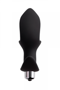 Анальная вибровтулка-расширитель POPO Pleasure by TOYFA Cordis M, силикон, черная, 14 см, Ø 5,5 см