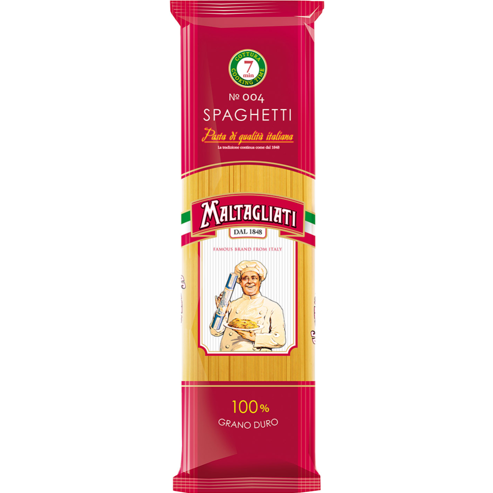 Макаронные изделия «Maltagliati» №004, спагетти, 450 г #0