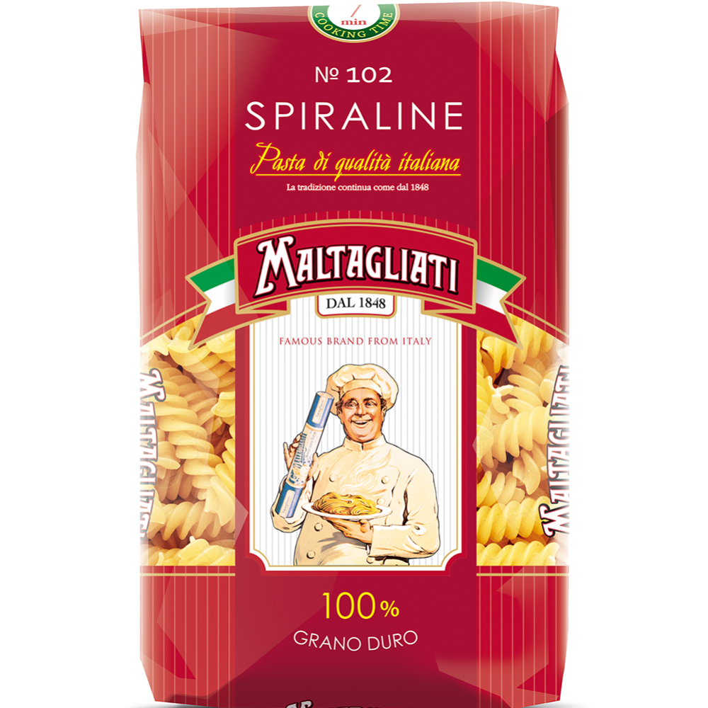 Макаронные изделия «Maltagliati» №102, спираль, 450 г #0