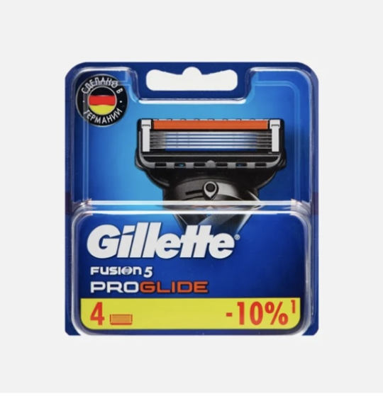 Набор сменных кассет Gillette Fusion ProGlide (4шт)