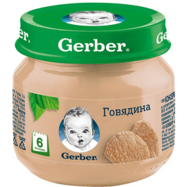 Пюре мясное «Gerber» говядина, 80 г