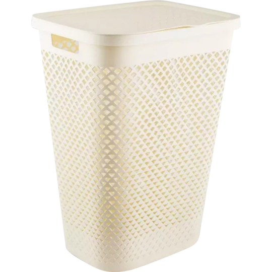 Бельевая корзина «Curver» Laundry hamper, 249816, кремовый, 55 л