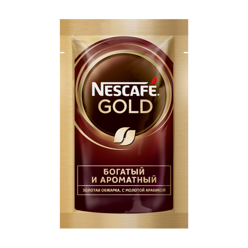 Кофе растворимый «Nescafe» Gold, с добавлением молотого, 2 г #1