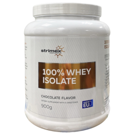 ПРОТЕИН ИЗОЛЯТ STRIMEX 100% WHEY ISOLATE ШОКОЛАД (900 ГР)