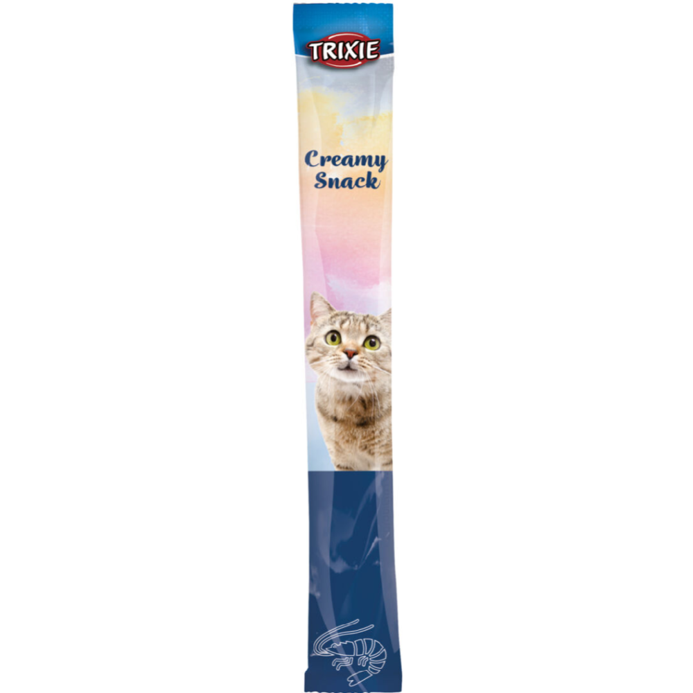Лакомство для кошек «Trixie» Creamy Snacks, без глютена, тунец/креветка, 5х14 г