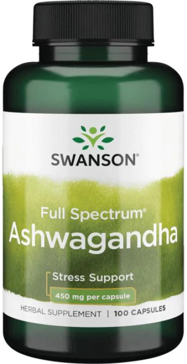 Ашваганда Swanson Full Spectrum Ashwagandha 450 мг 100 капсул