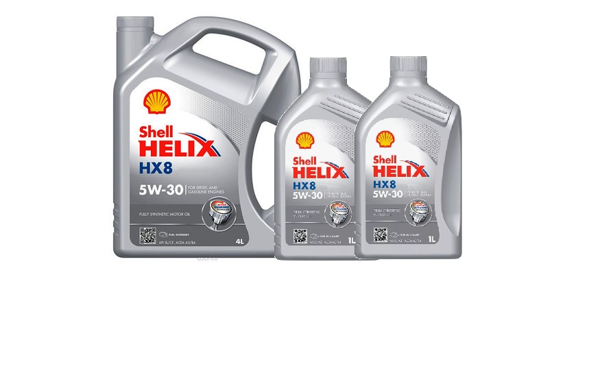 Моторное масло Shell Helix HX8 5W-30 6л (комплект 4л+1л+1л) 5w30