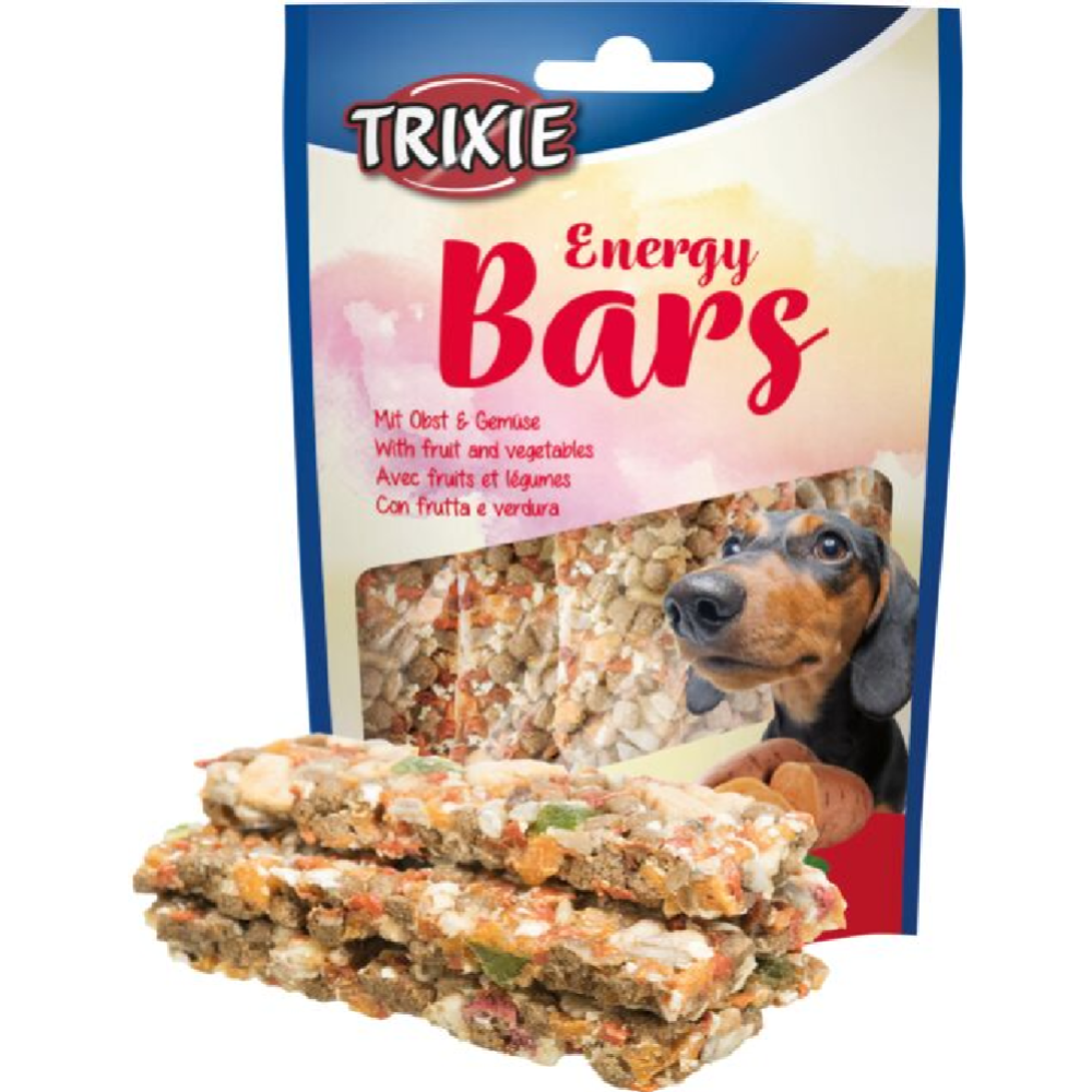 Лакомство для собак «Trixie» Energy Bars, пластинки с овощами, фруктами и курицей, 5х100 г