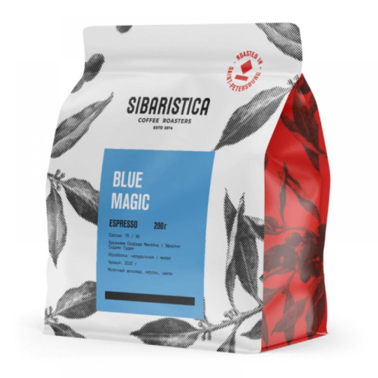 Кофе молотый 100% Арабика BlueMagic Sibaristica, 200г