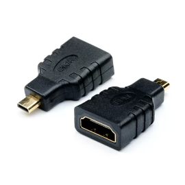 Переходник видео ATcom AT6090 HDMI(f) - microHDMI(m) черный