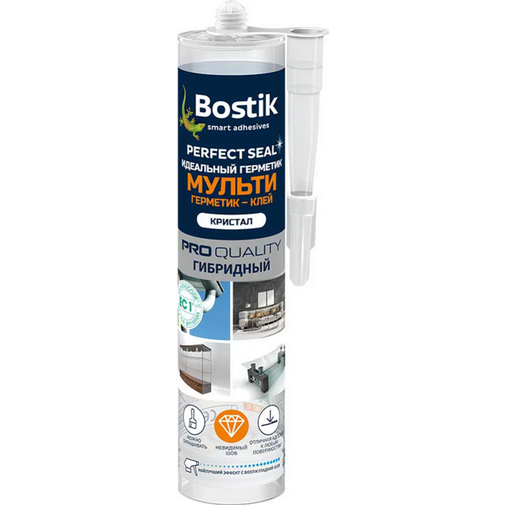 Клей-герметик «Bostik» Perfect Seal, BOK638417, Мульти Кристал, 290 мл
