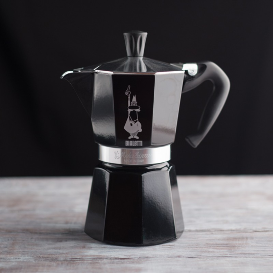 Гейзерная кофеварка Bialetti Moka Express Black 6 порций (270мл)