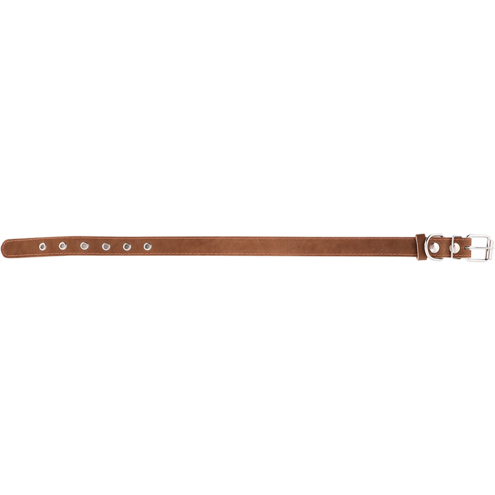 Ошейник «Хампо» кожаный, коричневый, 2.5х55 см
