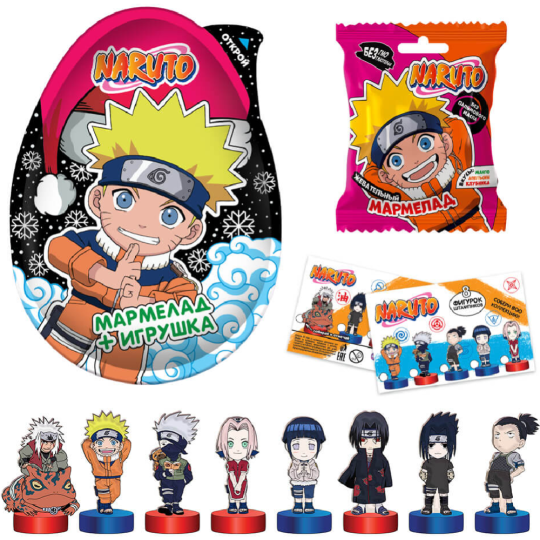 Мармелад «Юнион-Групп» Naruto с игрушкой, 30 г