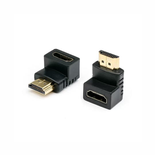 Переходник-адаптер видео ATcom AT3804 HDMI(f) - HDMI(m) угловой черный