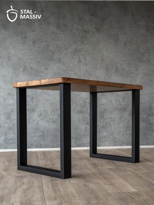 Опора для стола, подстолье металлическое Лофт (2шт), 72х60см черный, STAL-MASSIV