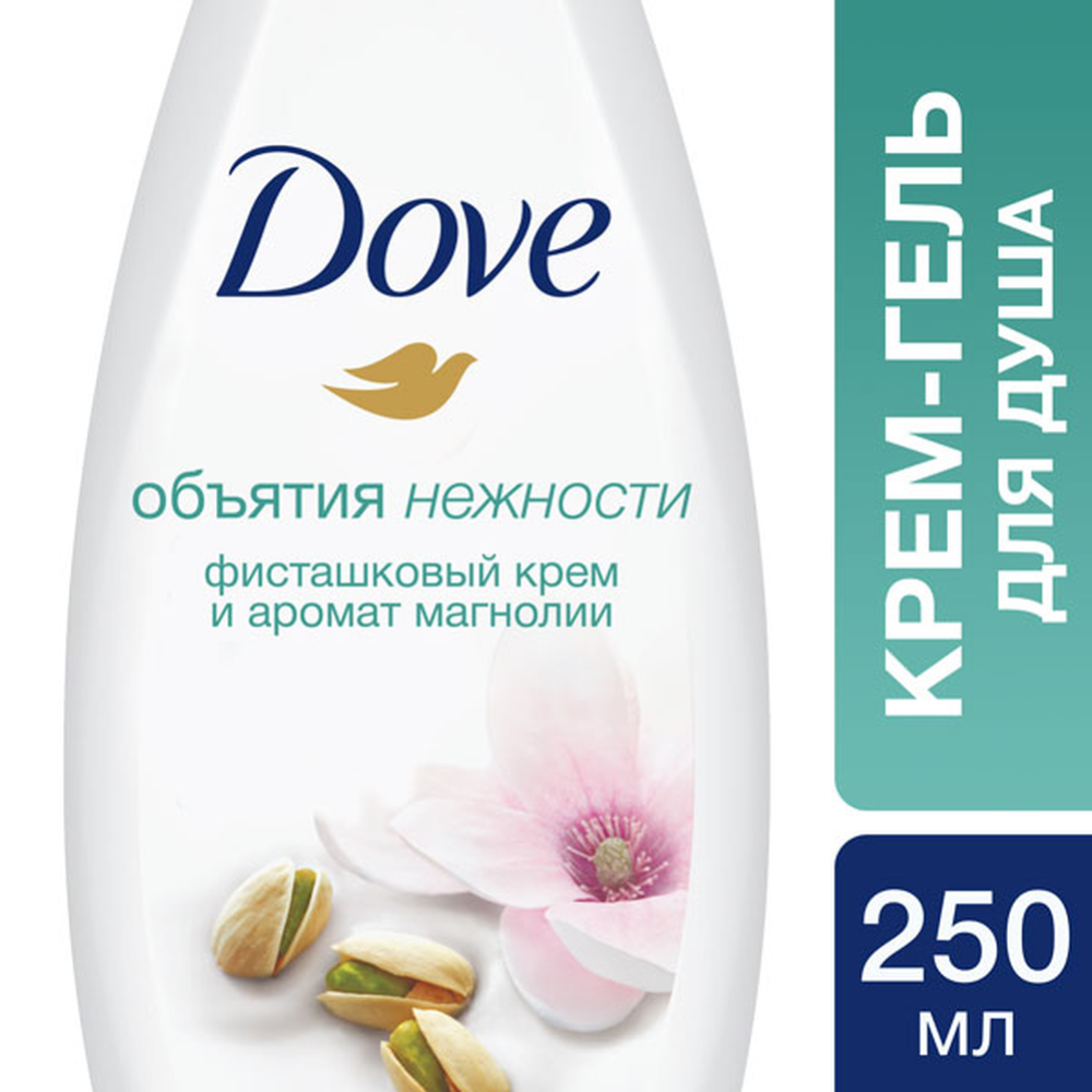 Крем-гель для душа «Dove» фисташковый крем и магнолия, 250 мл