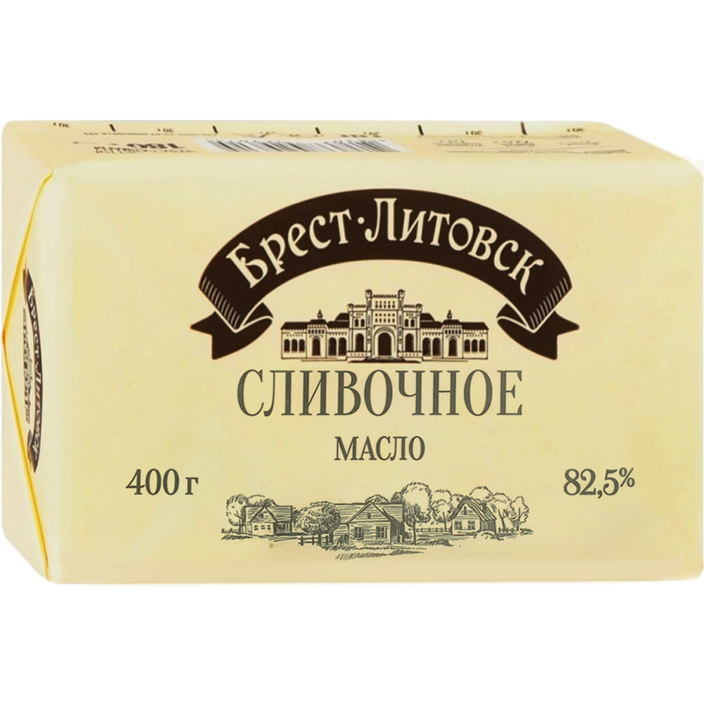 Масло сладкосливочное «Брест-Литовск» несоленое, 82.5%, 400г #0