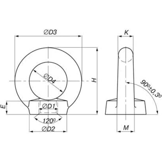 Рым-гайка «ЕКТ» C90046, М20