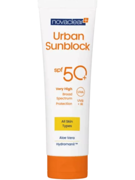 Novaclear Urban Sunblock крем защитный для всех типов кожи SPF50+, 125 мл