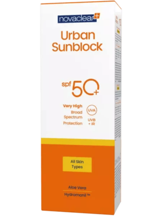 Novaclear Urban Sunblock крем защитный для всех типов кожи SPF50+, 125 мл