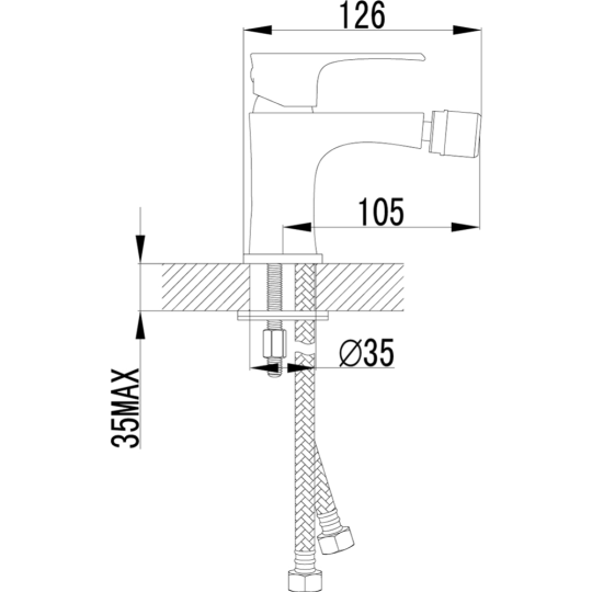 Смеситель «Lemark» Plus Factor, LM1608C