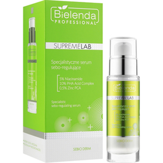 Сыворотка для лица «Bielenda Professional» Supremelab Sebio Derm, Экспертная себо-регулирующая, 43544, 30 мл