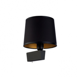 Черный настенный светильник Nowodvorski Chillin Black/Gold 8197