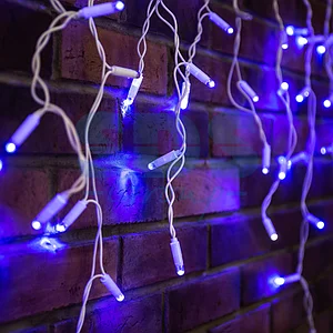 Гирлянда бахрома Neon-Night Айсикл 10х0.6 м,  прозрачный ПВХ, 238LED, цвет: Белый, 220В